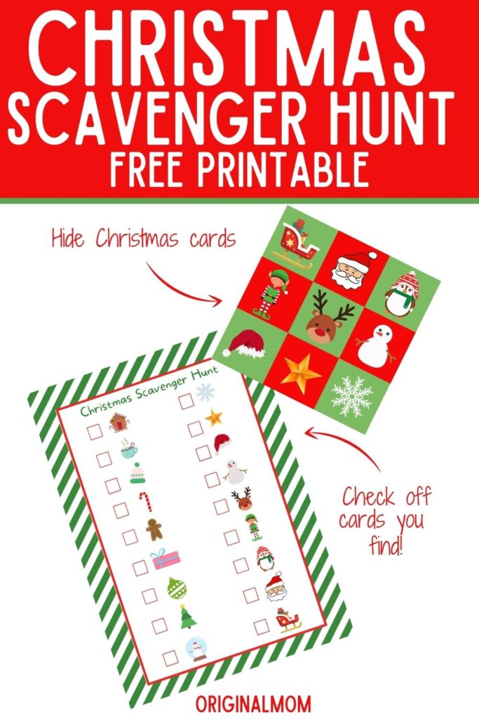 christmas scavenger hunt free printable