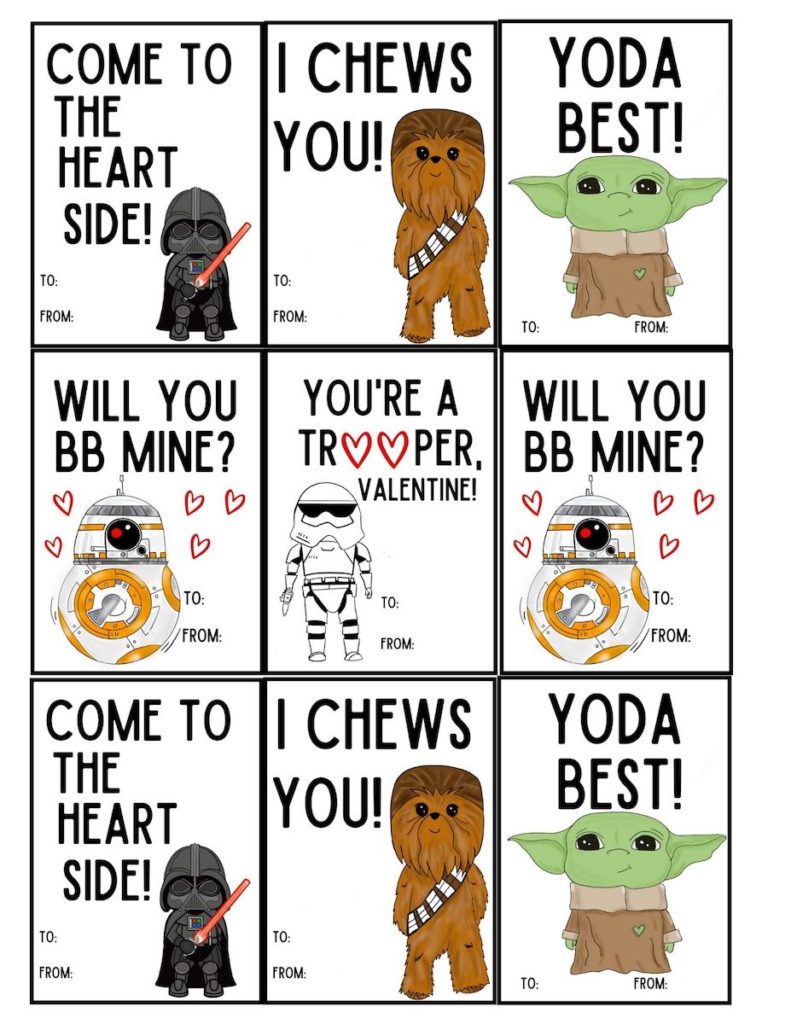 star wars free printable cards