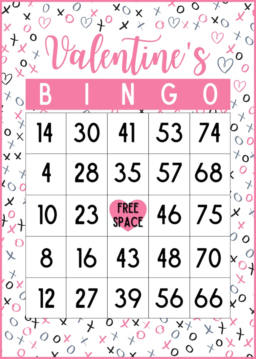 Free Printable Valentines Bingo Boards