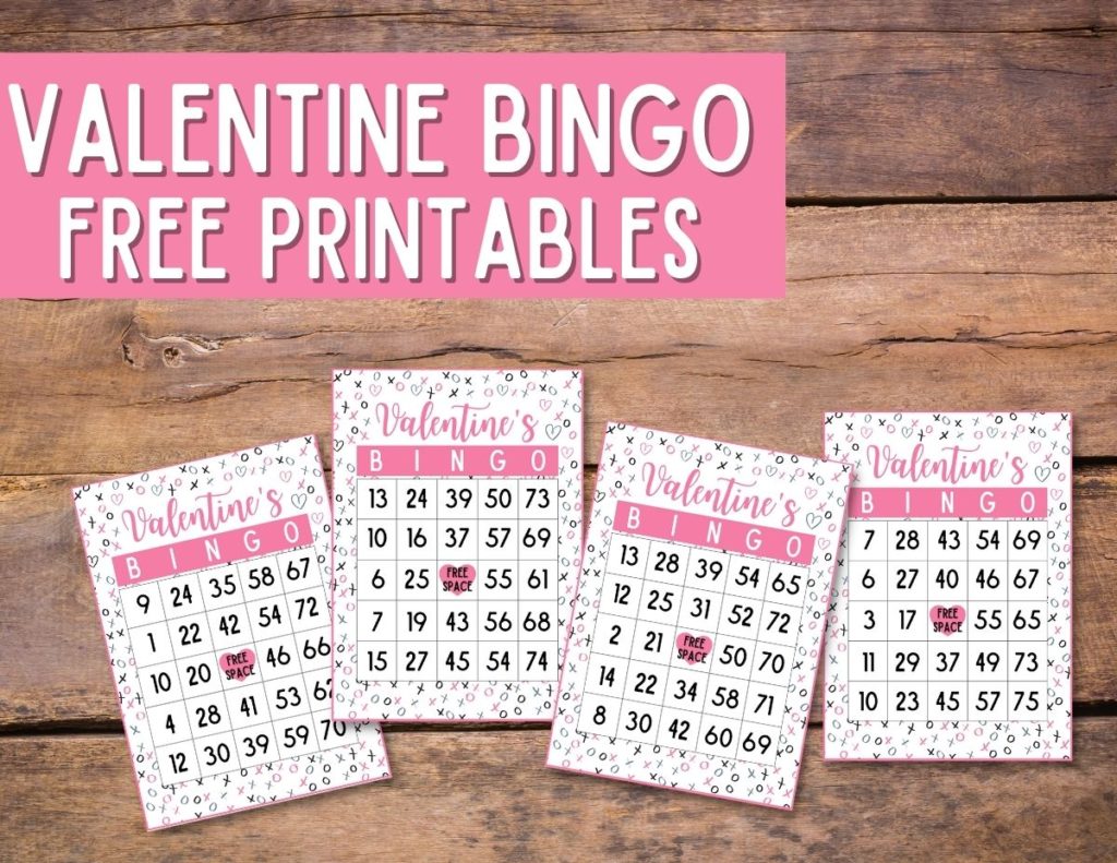 30 Free Printable Valentine Bingo Cards With Numbers Originalmom