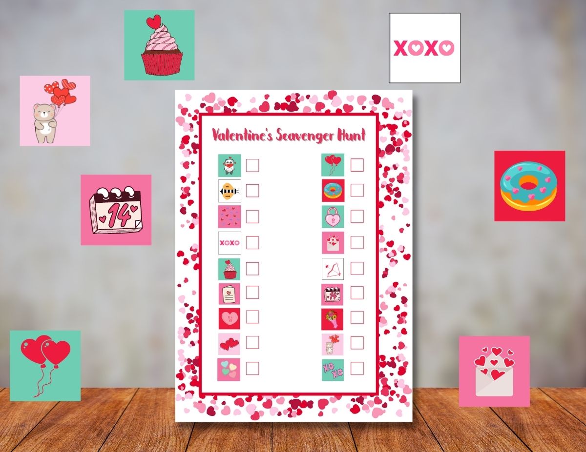 Free Printable Valentine's Day Scavenger Hunt - OriginalMOM