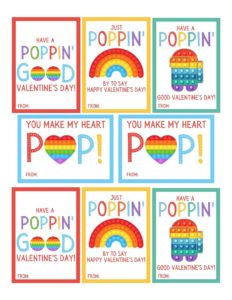 Pop It Valentine Card Free Printables - OriginalMOM