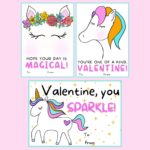 Magical Unicorn Valentine's FREE Printable Cards for Kids - OriginalMOM
