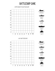 Free Battleship Printable PDF - OriginalMOM