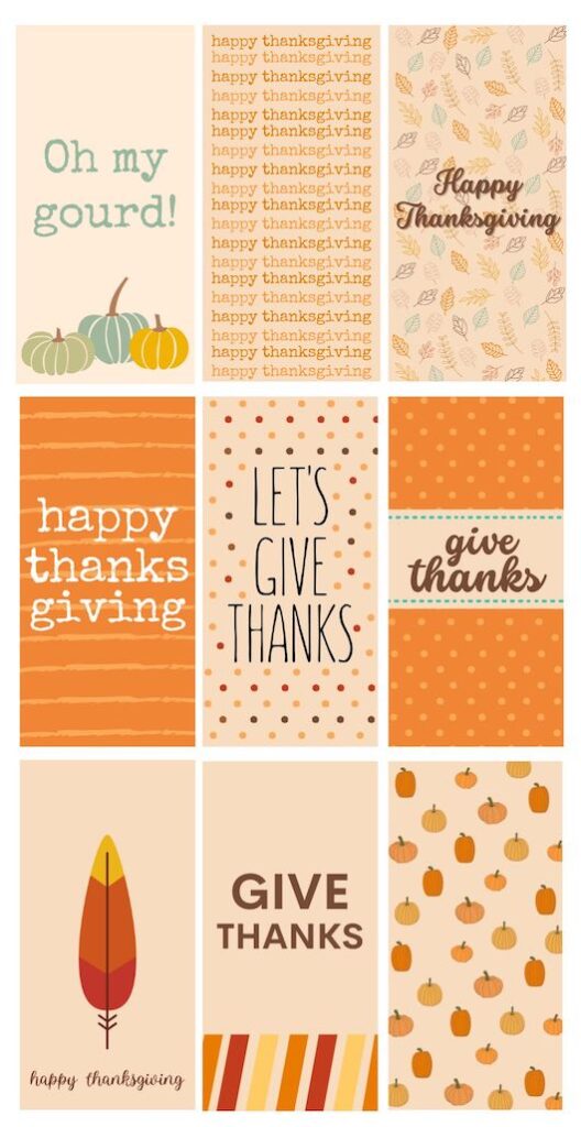 Happy Thanksgiving Printable Tags