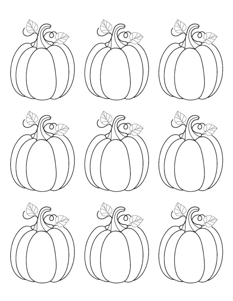 30 Blank Pumpkin Templates for Fall Crafts & Activities - OriginalMOM