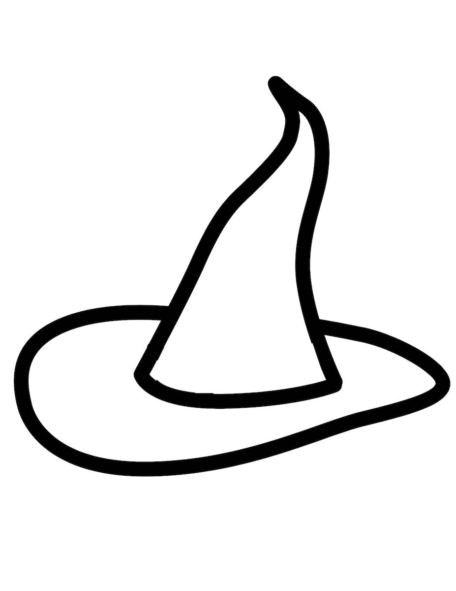 Printable Witch Hat Template
