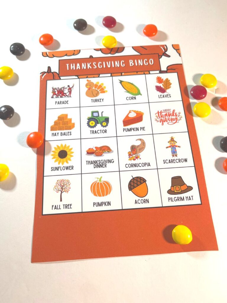thanksgiving bingo free printable 