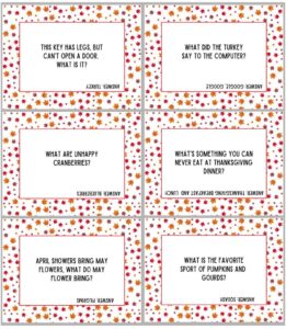 Fun Thanksgiving Riddle Me This Free Printable - OriginalMOM