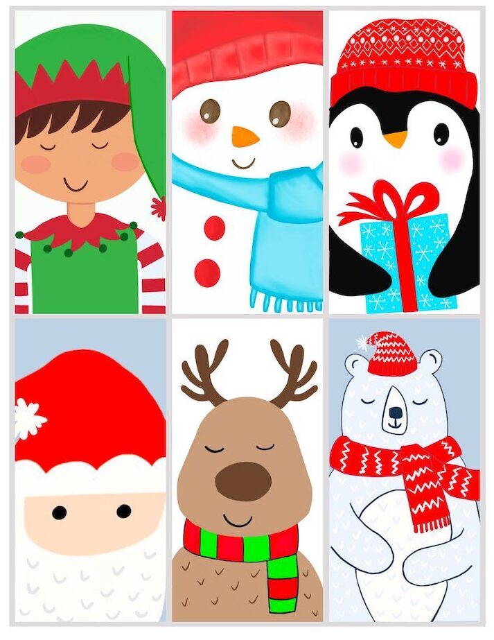 cute animal merry christmas gift tags
free printables