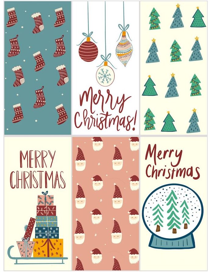Festive Christmas Tree Free Printable Gift Tags