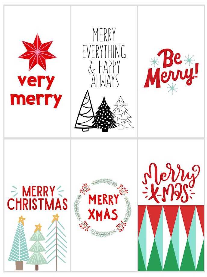 merry xmas free printable gift tags