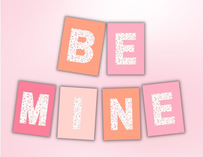 Cute Happy Valentines Day Banner Free Printable - OriginalMOM