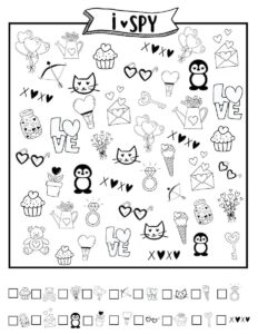 I Spy Valentine Worksheet Free Printable - OriginalMOM