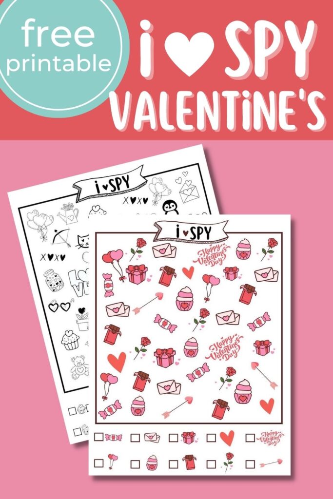 i spy valentines worksheet free printable