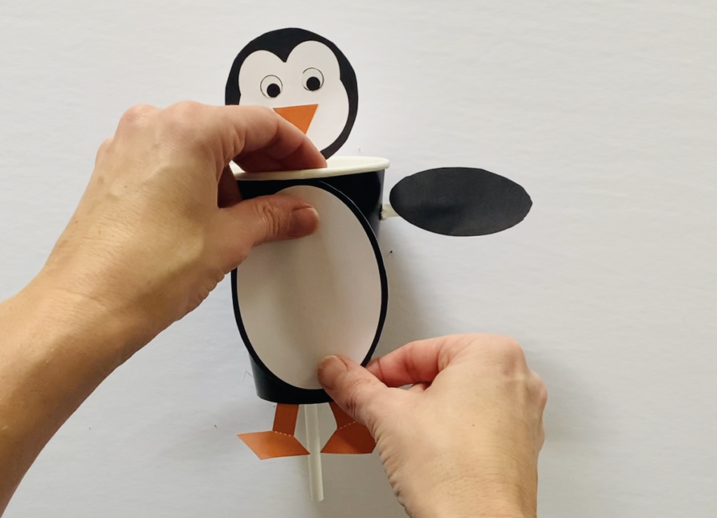 Easy Paper Cup Penguin Poppers Craft