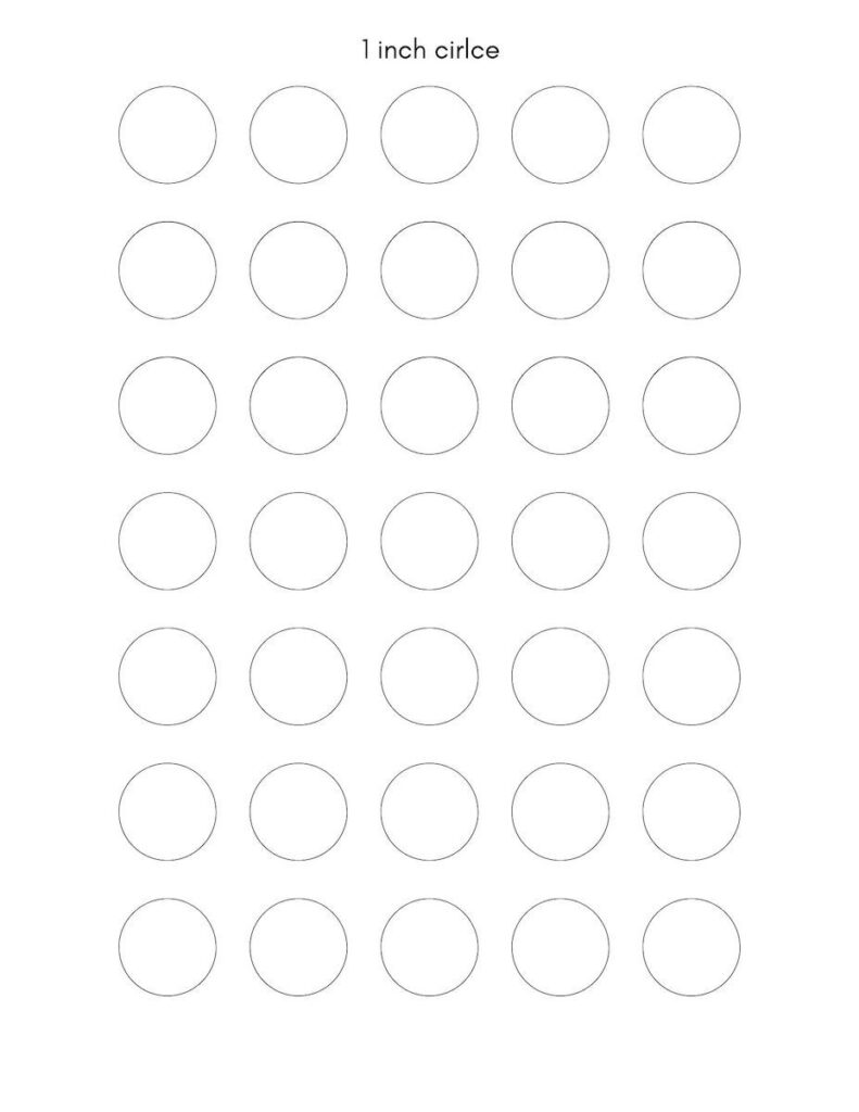Circle Templates – Tim's Printables  Templates printable free, Printable  circles, Circle template