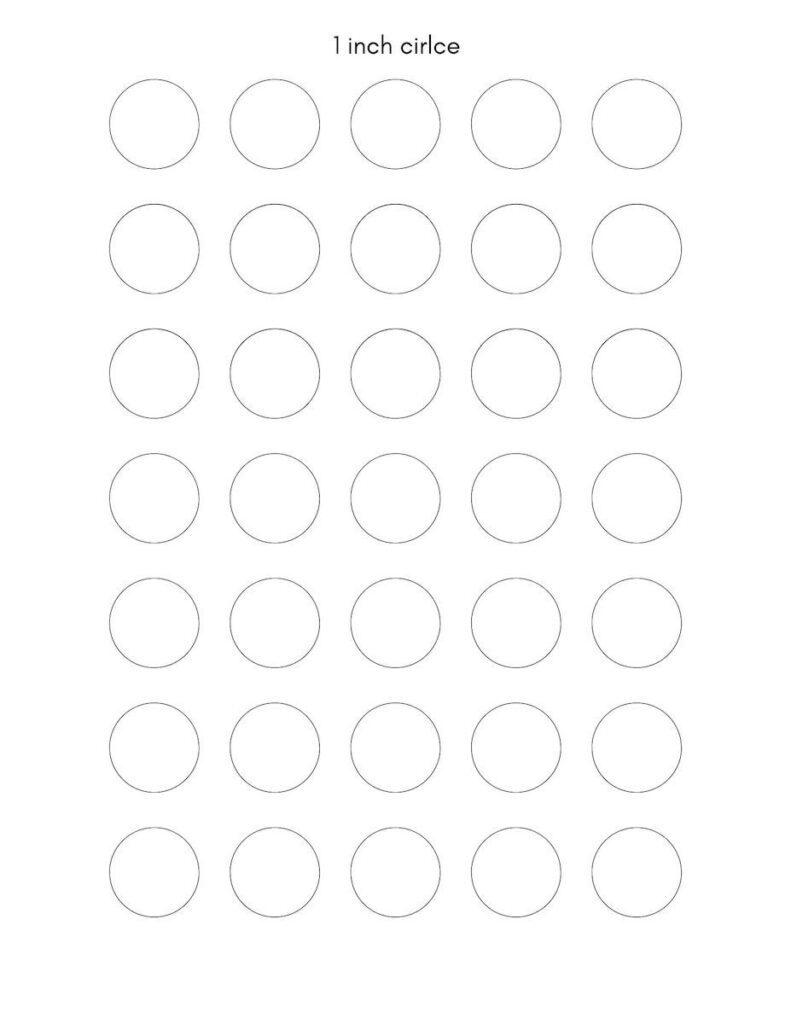 Circle Template Free Printables Small Medium And Large Sizes