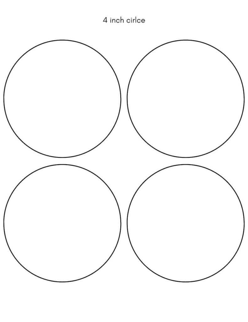 Circle Template Free Printables Small, Medium, and Large Sizes