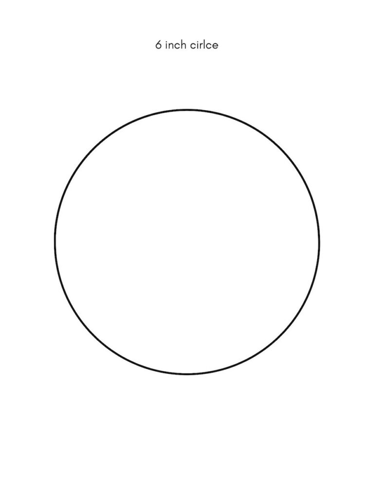 Circle Template Free Printables Small, Medium, and Large Sizes