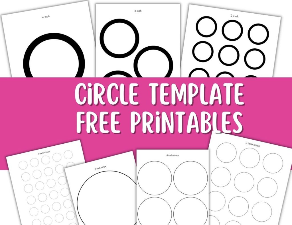 circle template free printables
