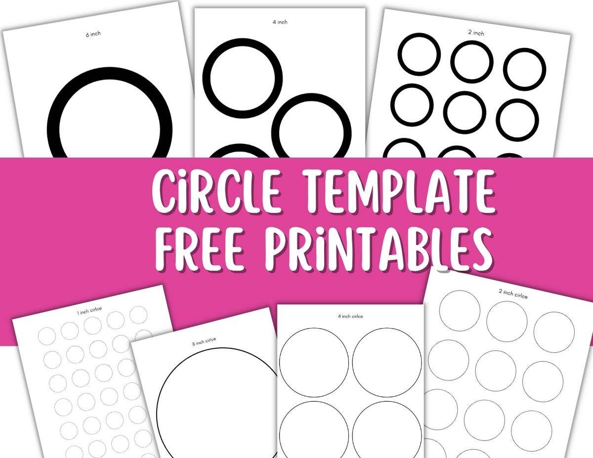 Free Printable Circle Templates - Large and Small Circle Stencils   Printable circles, Circle template, Free stencils printables templates