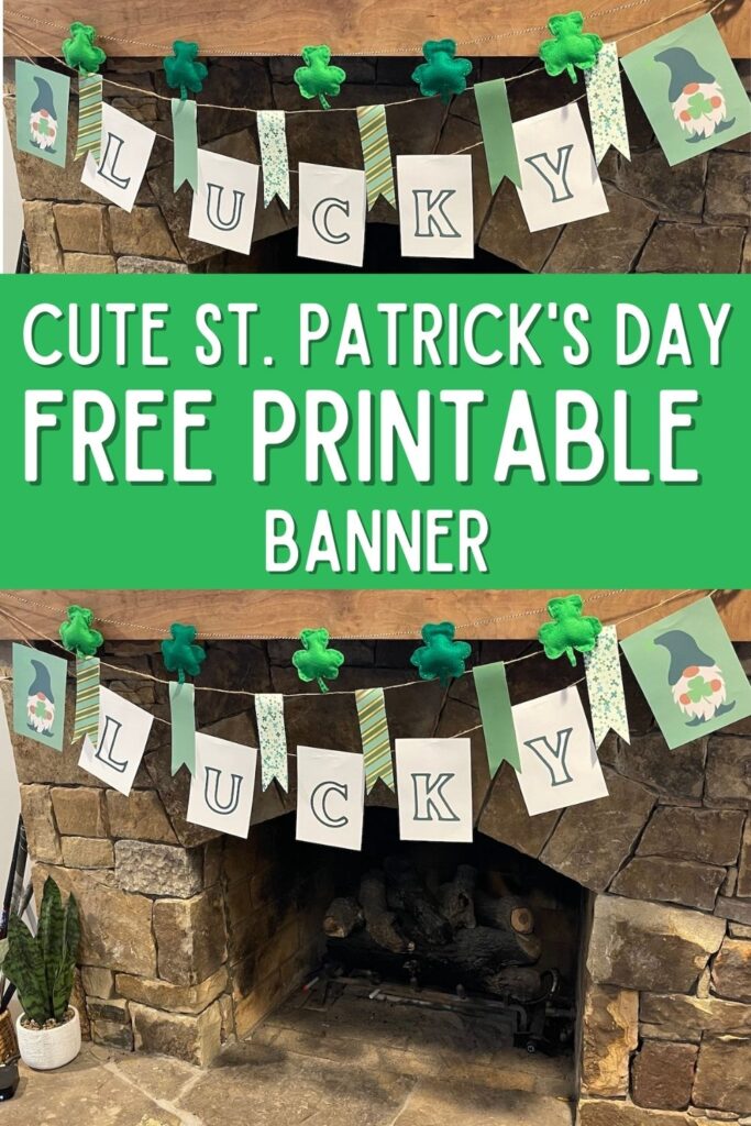 st patricks day banner free printable