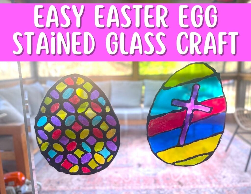 easter egg stained glass sun catcher craft