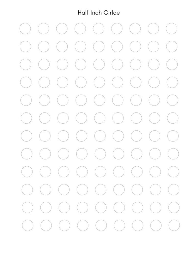 Circle Template Free Printables Small, Medium, and Large Sizes ...