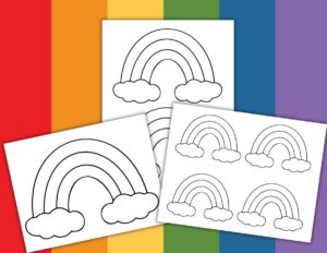 Rainbow Template Printable for Kids Crafts - OriginalMOM