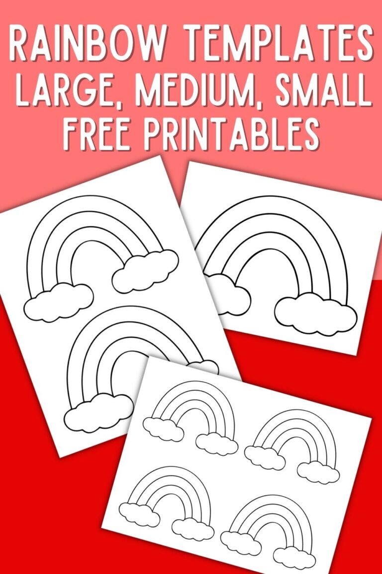 Rainbow Template Printable for Kids Crafts - OriginalMOM