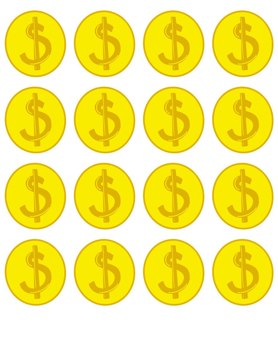 Gold Coin Template Printable