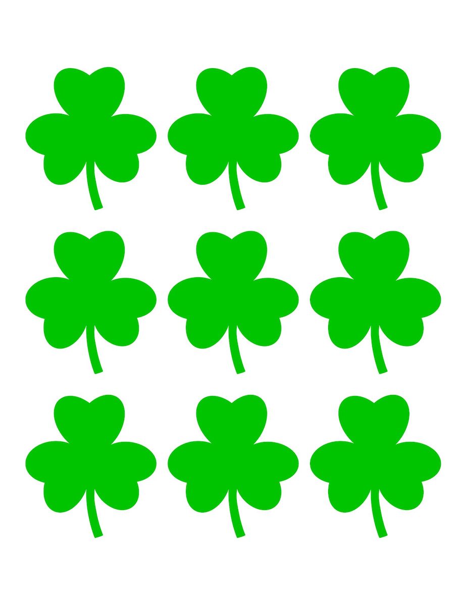 Free Printable Shamrock Templates (Small, Medium, and Large Sizes ...