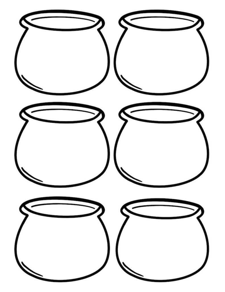 small pot of gold template free printable