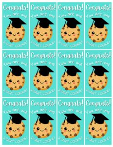 One Smart Cookie Graduation Free Printable Gift Tag - OriginalMOM