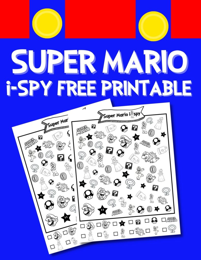 FREE! - Free Printable Super Mario Activities