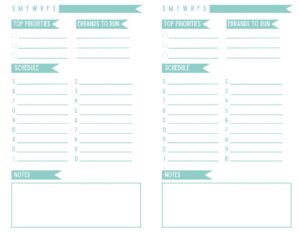 Half Size Planner Free Printables - OriginalMOM