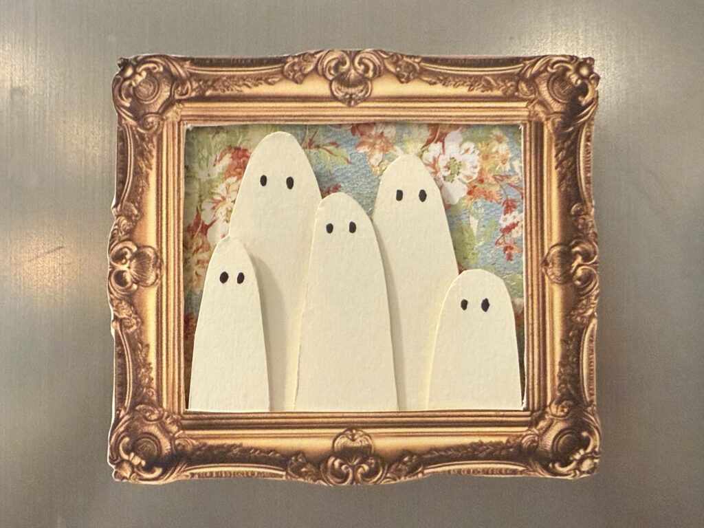 cute ghost outline printable for craft