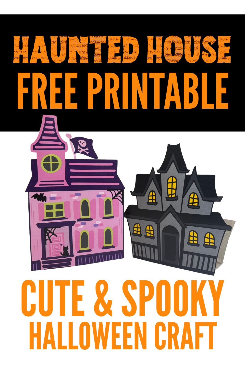 Free Printable Haunted House Craft (DIY Tabletop Village) OriginalMOM